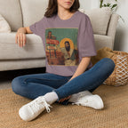 Desert Motel Graphic T‑Shirt — Vintage Roadside Jesus Art Tee