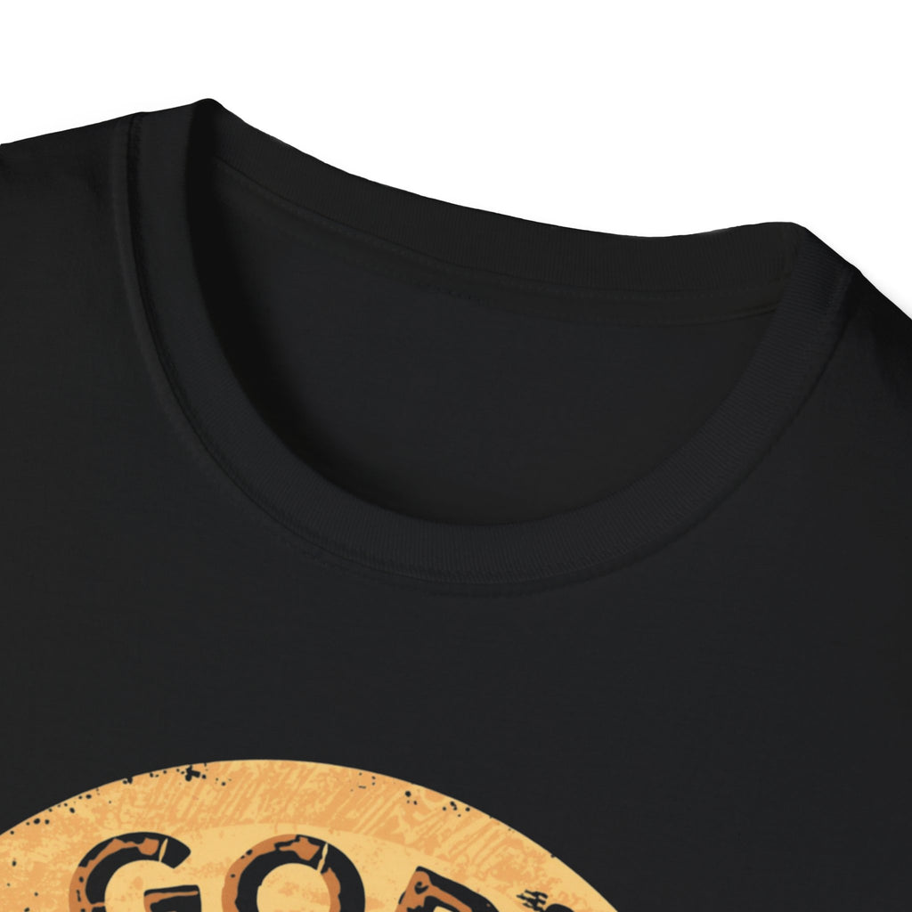 Christian T-Shirt — "God’s Still Working on My Attitude" Retro Sun Graphic