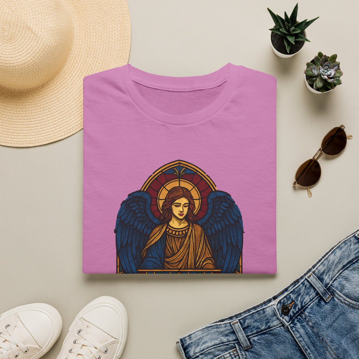 Heaven Sent--Stained Glass Angel T-Shirt