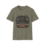 Global Flood Travel Badge T-Shirt – Vintage Ark Graphic Tee ("Unsubscribe from Humanity")