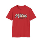 She Is Strong Floral T‑Shirt — Proverbs 31:25 Inspirational Women’s Tee