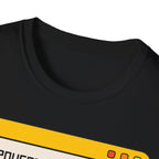 T-Shirt — "Powered by Jesus and Sarcasm" Graphic Tee
