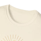Radiant gold cross T-Shirt--Faith in Full Light
