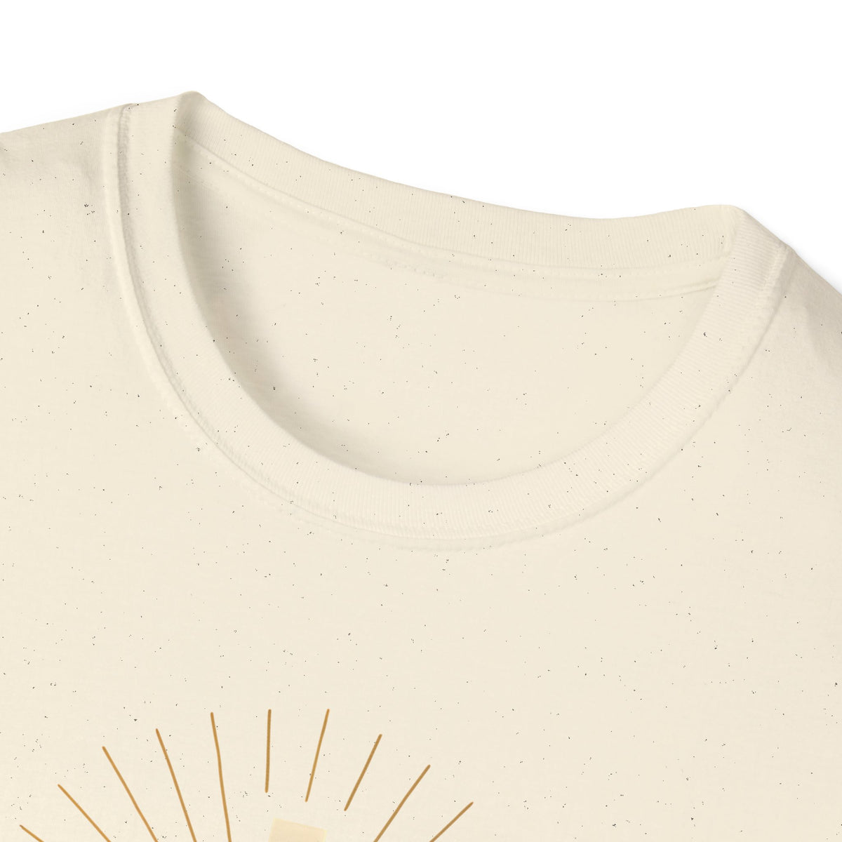 Radiant gold cross T-Shirt--Faith in Full Light