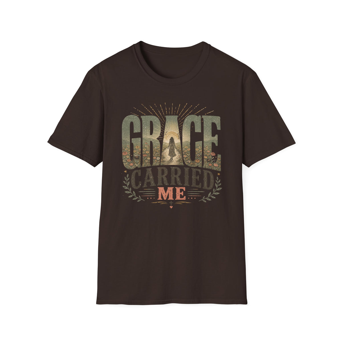 Grace Carried Me T‑Shirt — Inspirational Christian Faith Graphic Tee