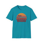 Too Blessed To Argue T-Shirt — Retro Sunset Faith Graphic Tee