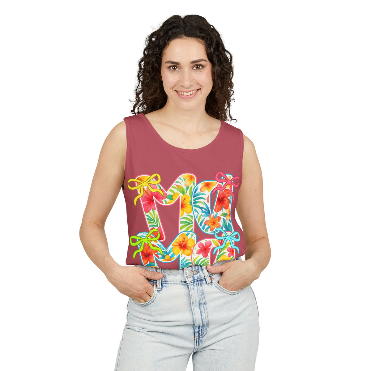 Hawaii Floral 'Mama' Tank Top — Tropical Vacation Beachwear
