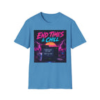 Retro 'End Times & Chill' T-Shirt — Vaporwave Sunset Tee