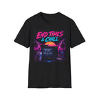 Retro 'End Times & Chill' T-Shirt — Vaporwave Sunset Tee